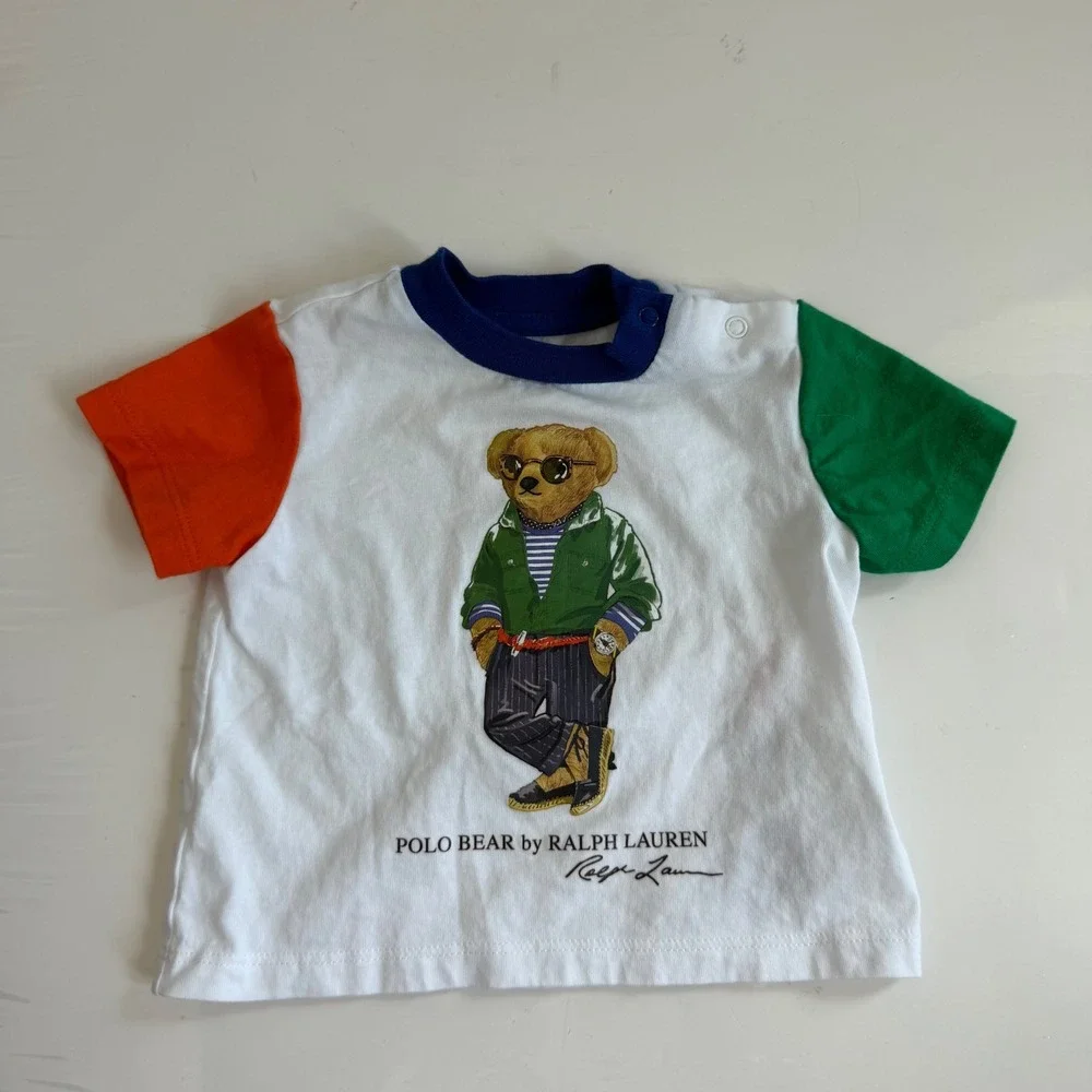 Ralph Lauren Polo Bear T-Shirt Size 3‎ Months